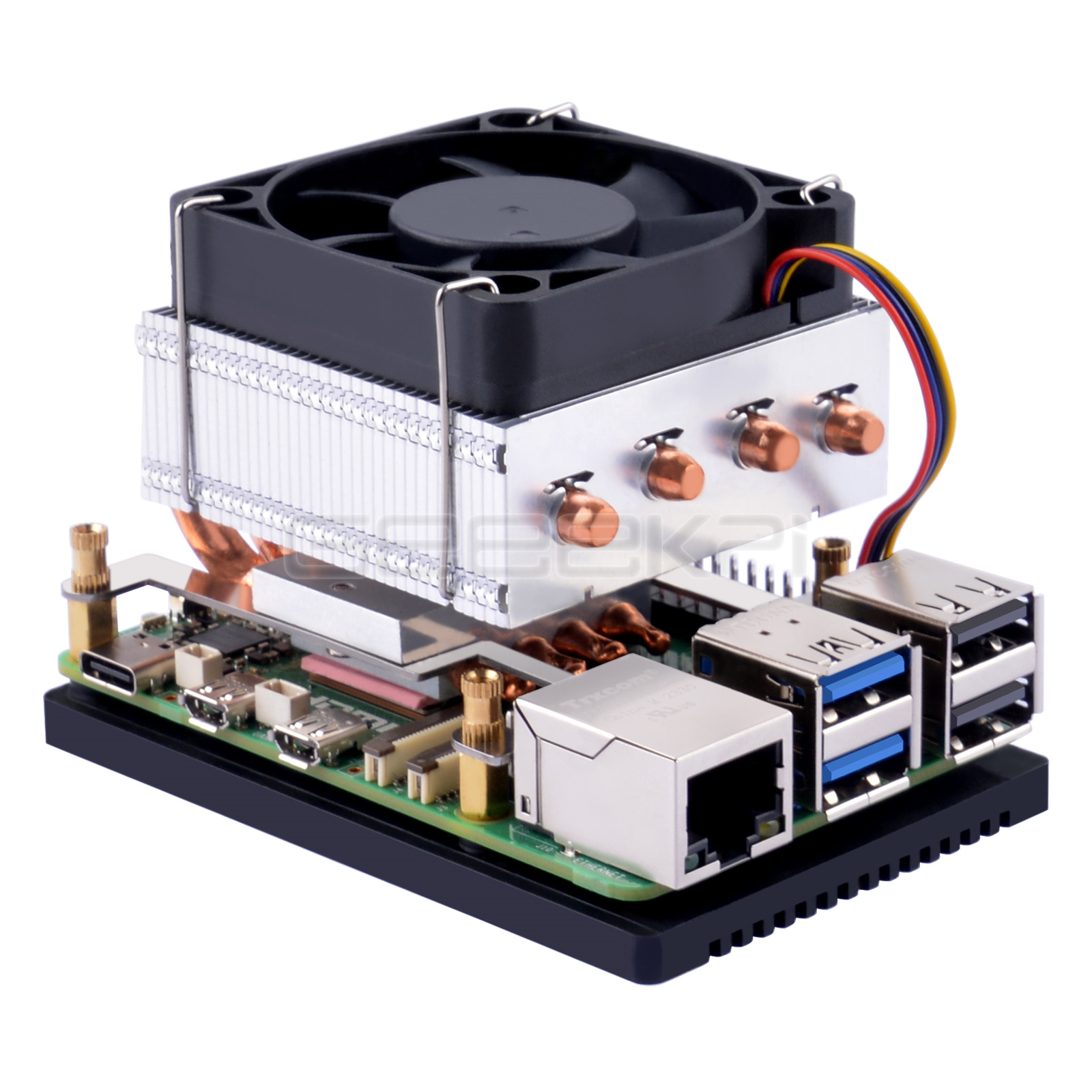 Geeekpi Low-Profile Plus CPU C - đánh giá và giá Raspberry Pi 5 8Gb Kit