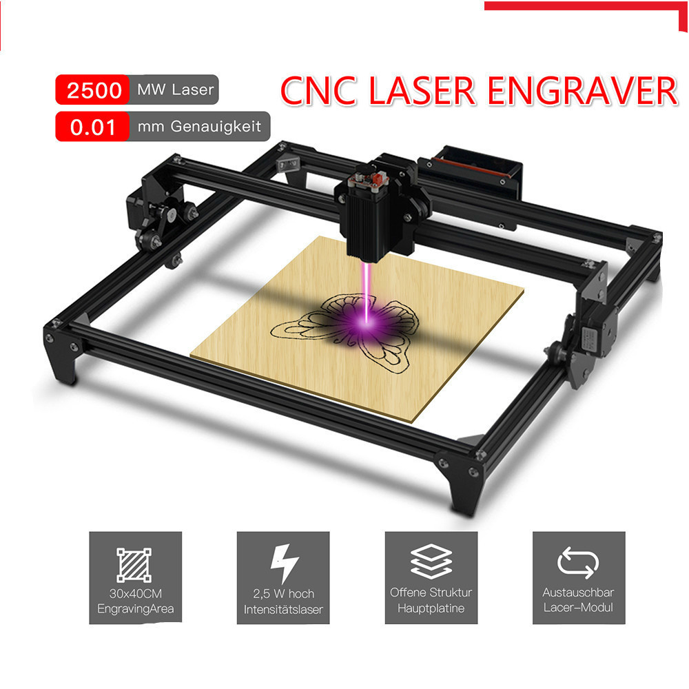 30*40cm Mini 2500MW CNC Laser  - đánh giá và giá Mini Laser Engraver Cnc Router